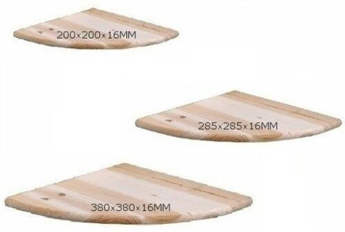Naturholz holz eckregal regale - naturholz,