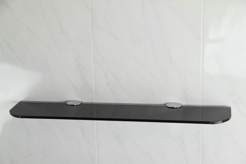 Wandregal aus schwarzem glas - wandregal,