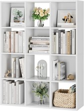 12 Würfel weiß Bücherregal
