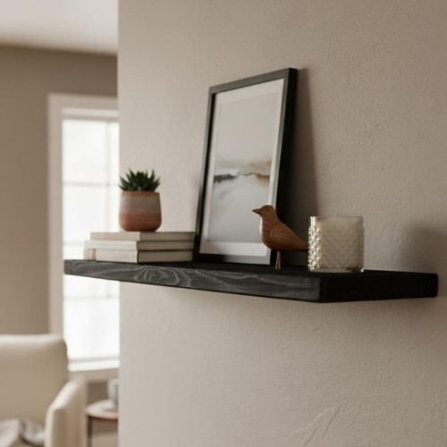 Schwebendes holzregal antik - holzregal,